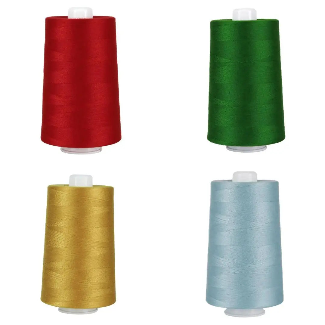 OMNI Polyester Quilting Thread Winter Bundle of 4 Linda's Electric Quilters