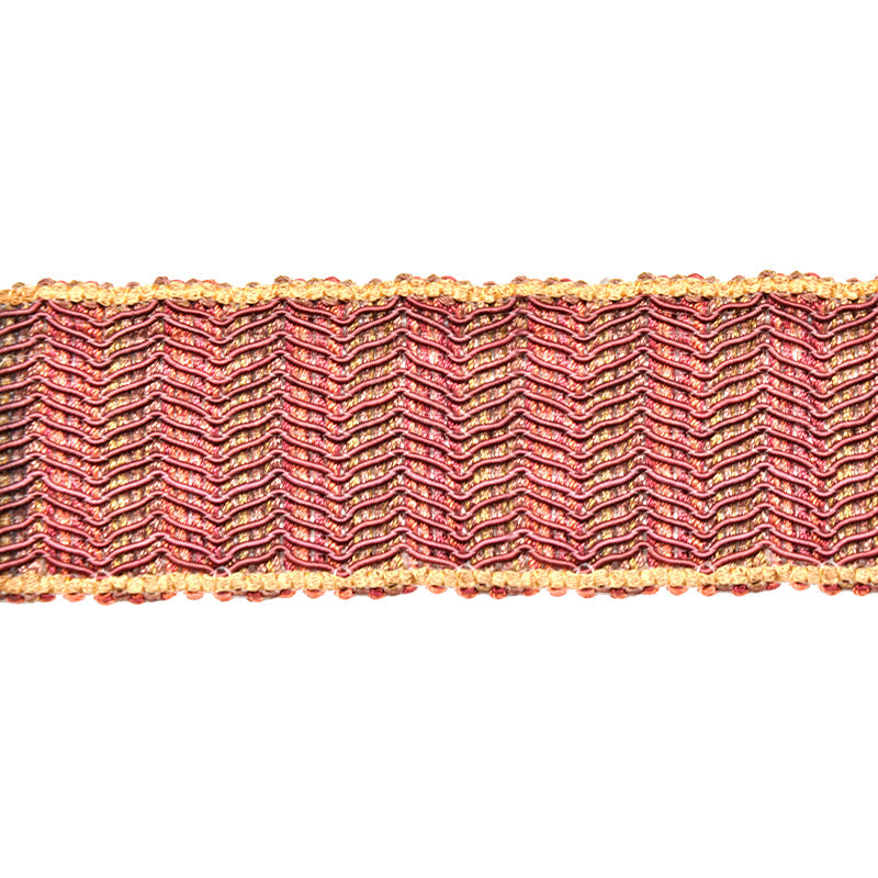 Odyssey Collection - 1 3/4" Width BRAID (25 Yard Roll) - BR-7093-70/81 Burgundy and Mocha