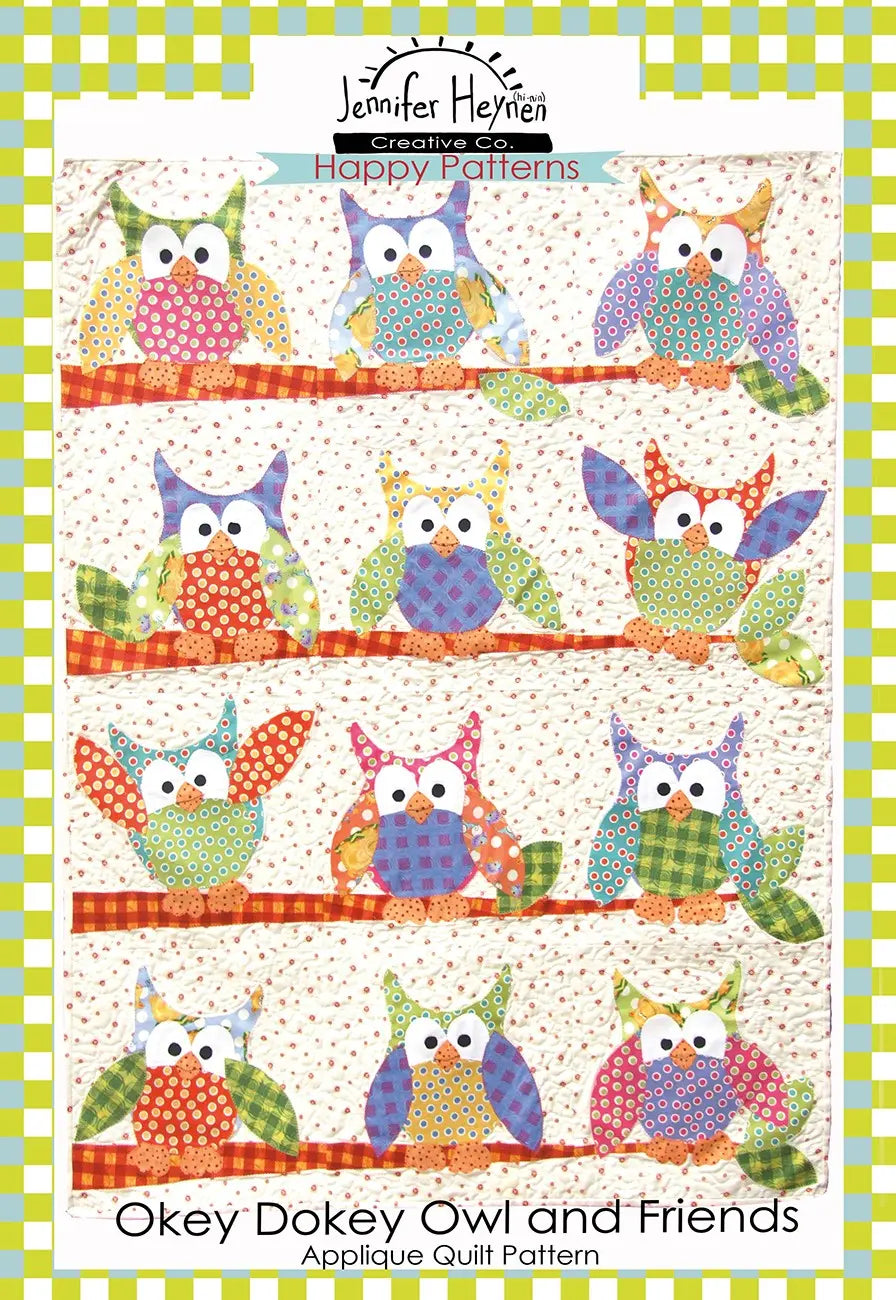 Okey Dokey Owl and Friends Applique Quilt - Linda's Electric Quilters