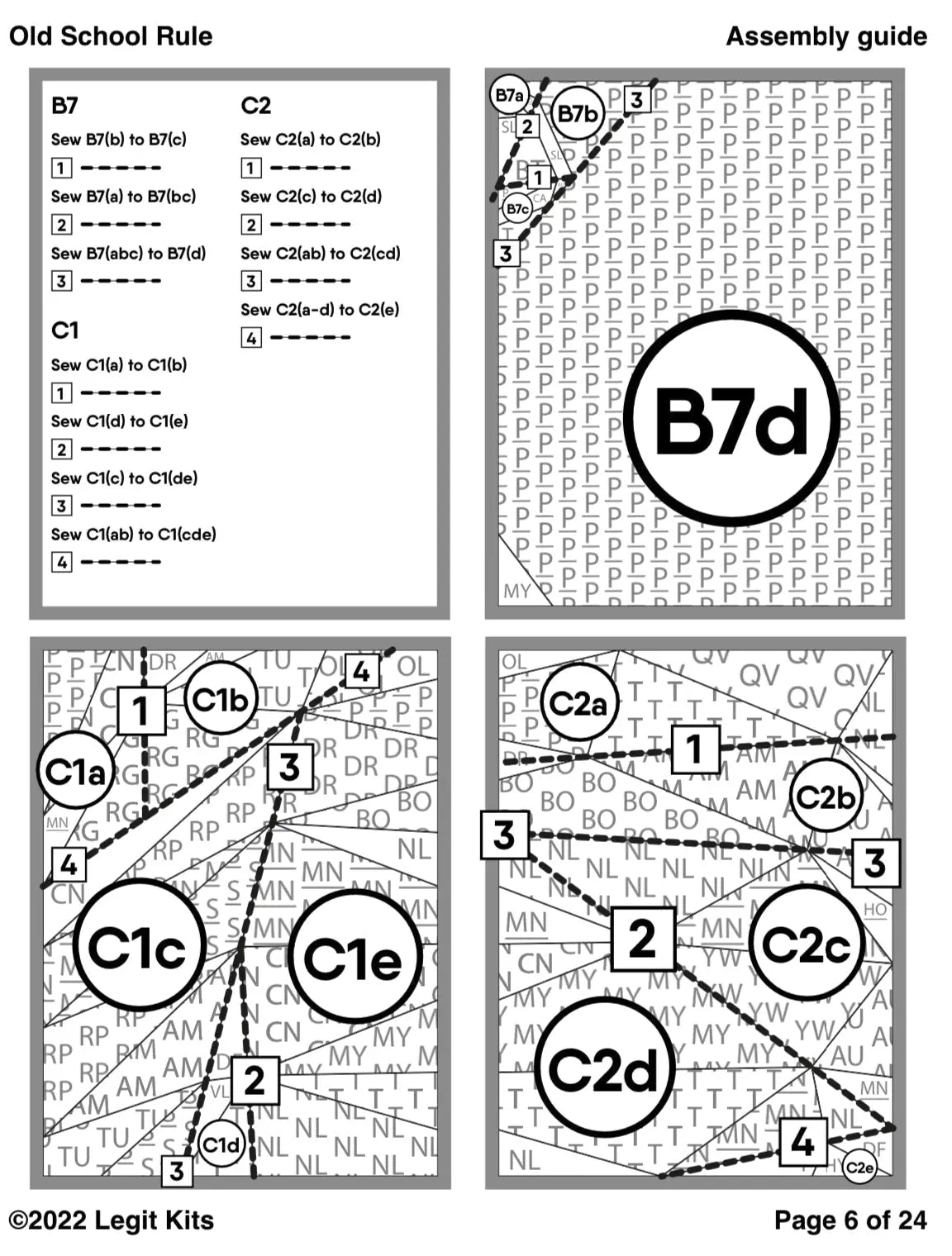 Old School Rule Pattern Legit Kits