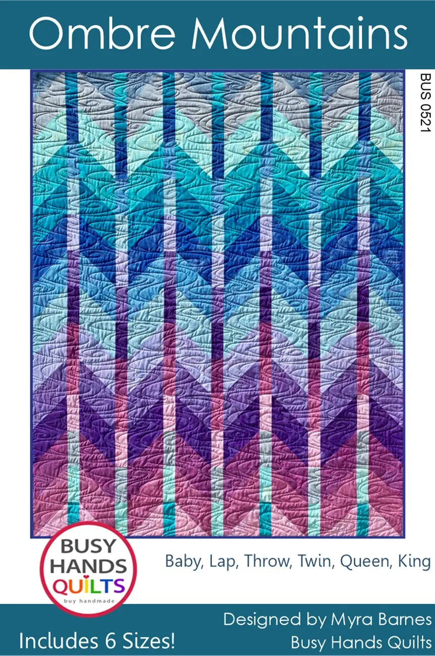 Ombre Mountains - Linda's Electric Quilters