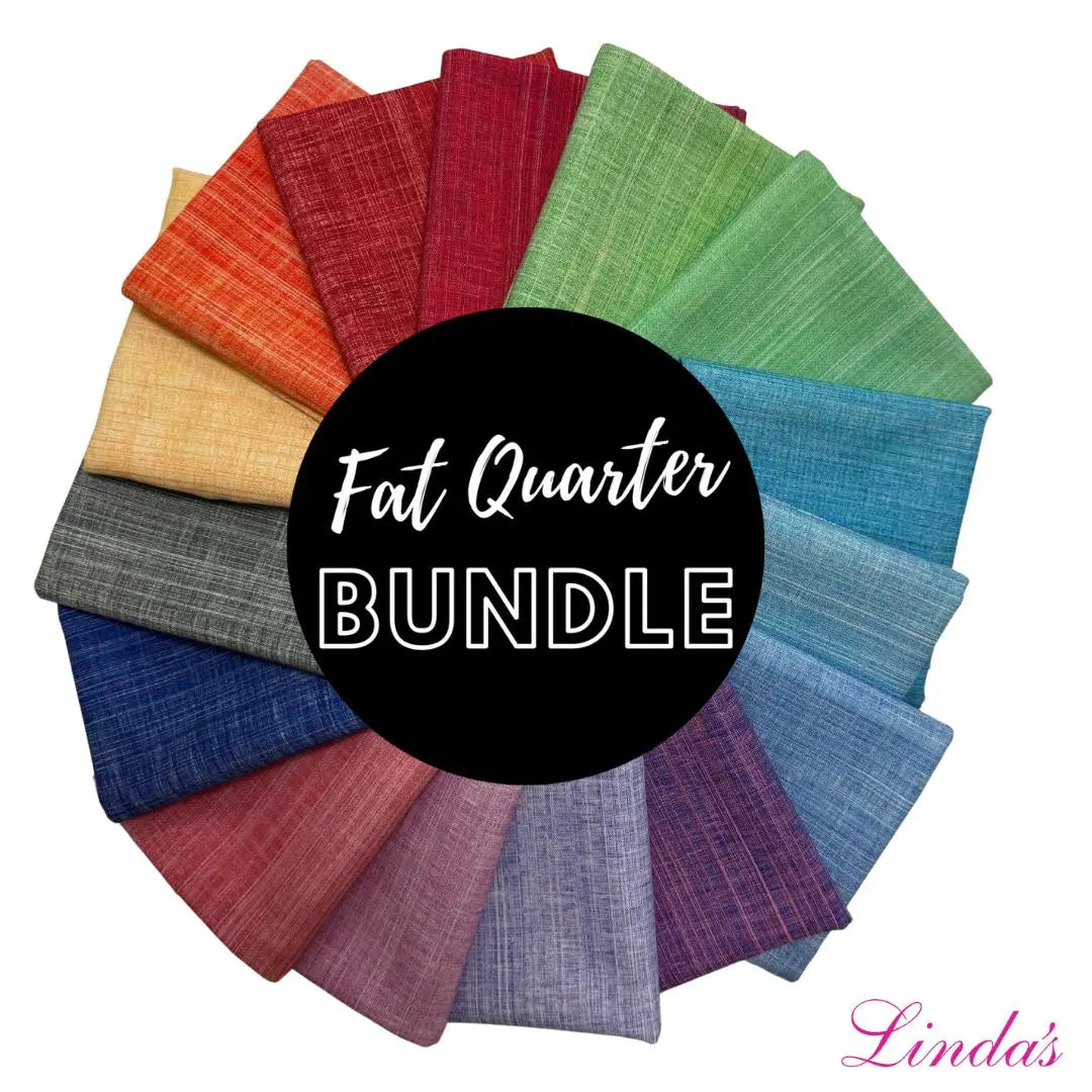 Ombre Rainbow Fat Quarter Bundle - Set of 15 - Linda's Electric Quilters