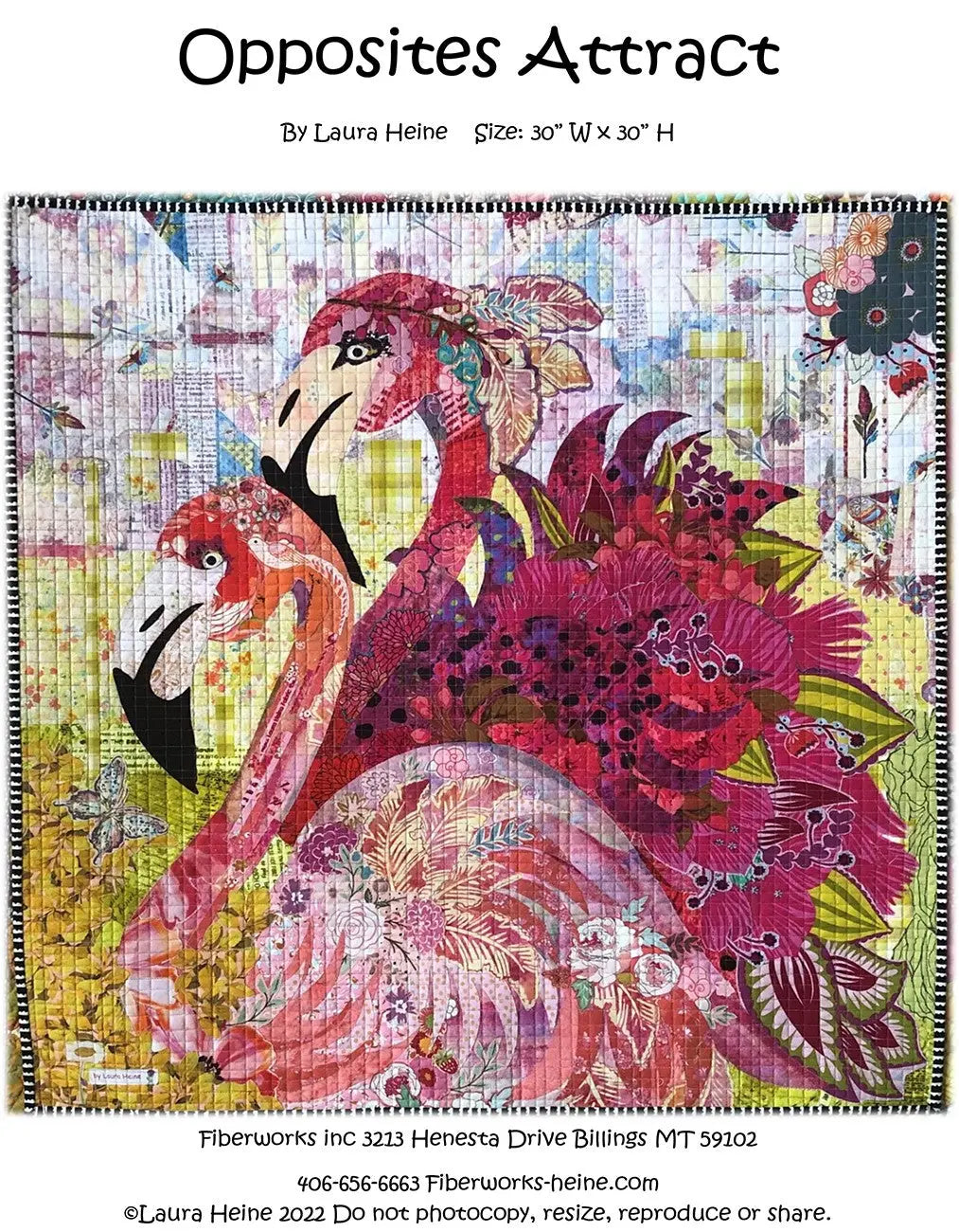 Opposites Attract Collage Pattern by Laura Heine