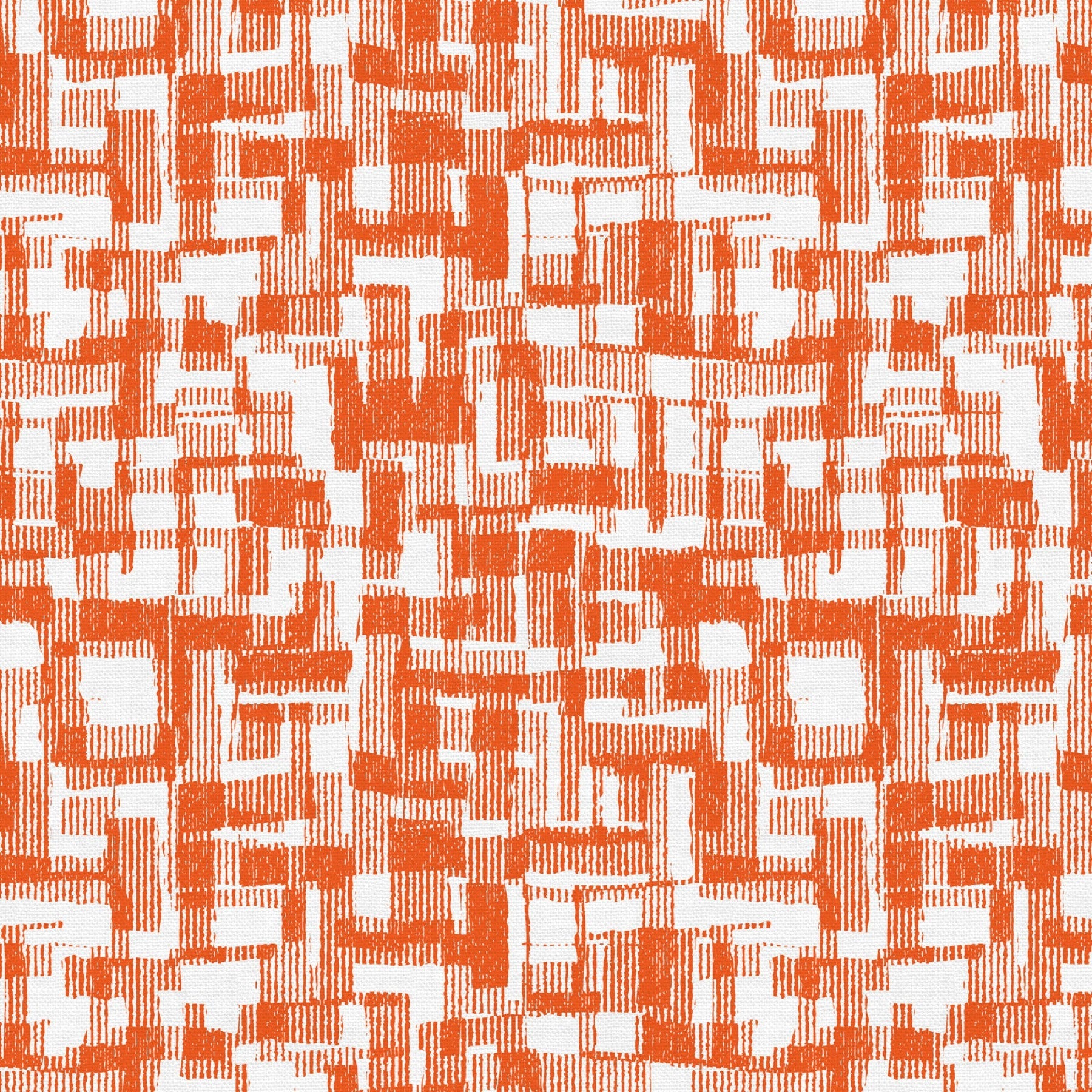 Orange Barcodes Cotton Wideback Fabric