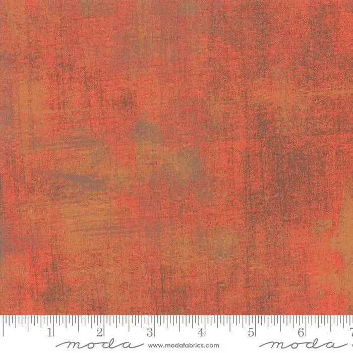 Orange Grunge Basics Fandango 44"/45" Per Yard Moda Fabrics & Supplies