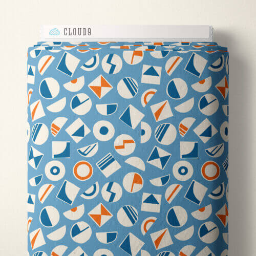 Orchard Deco - Bop - Blue 44" / 45" Fabric Per Yard