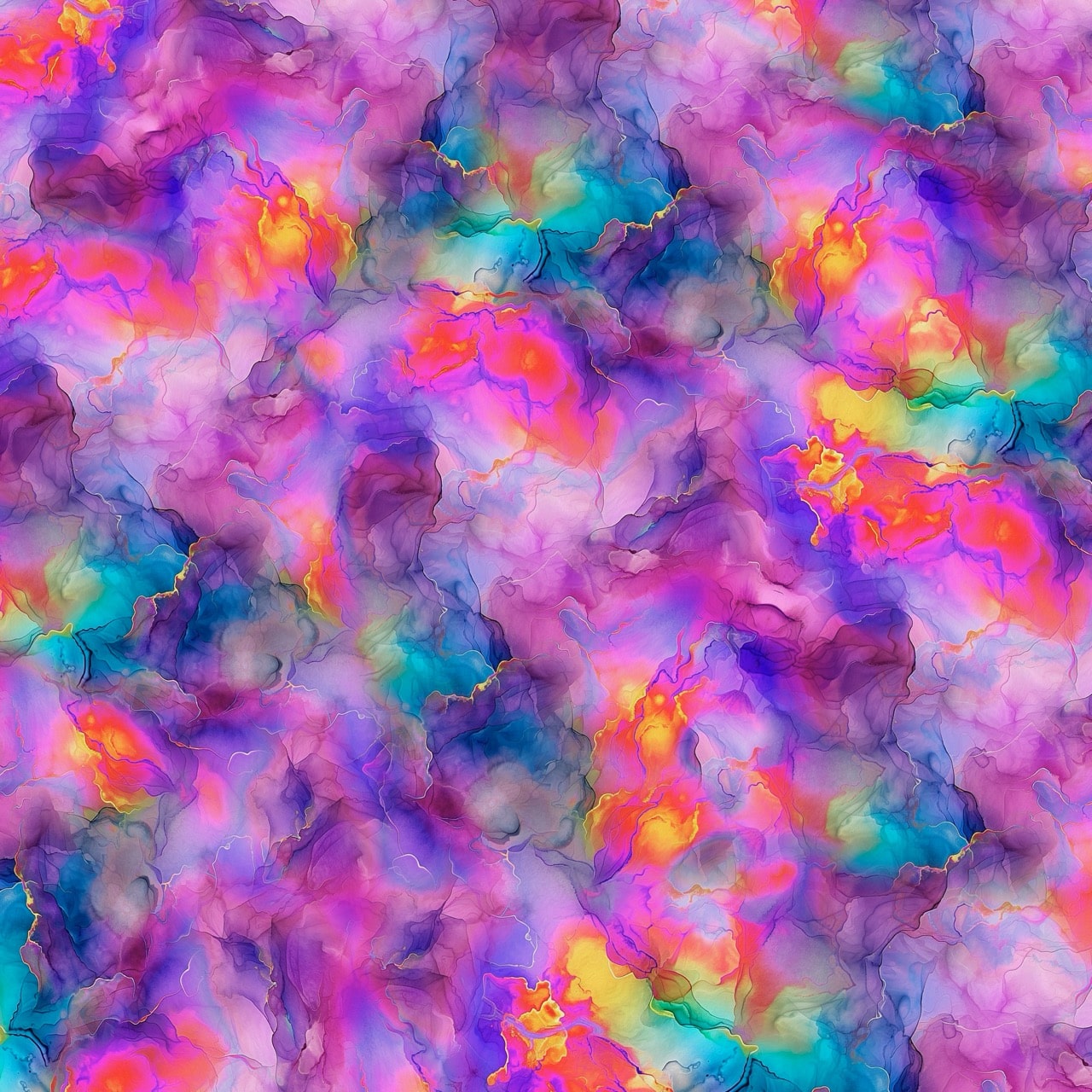 Orchid Nebula Quilt Back - Starburst 108" wide Fabric per yard