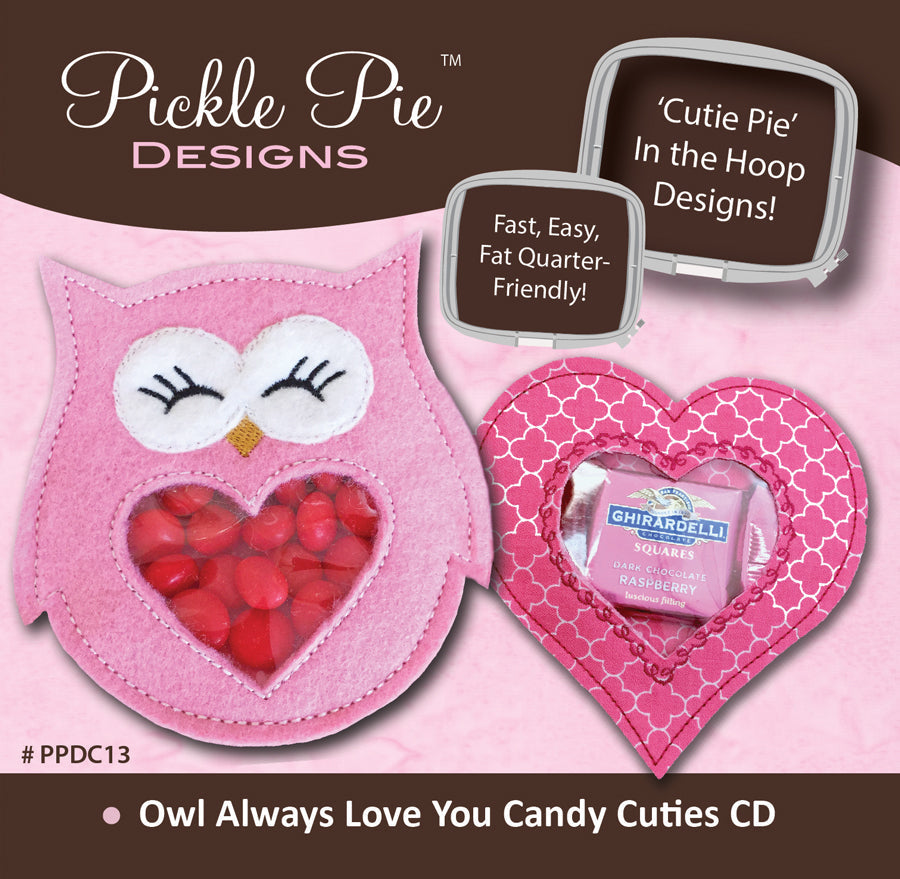 Owl Always Love You In the Hoop Embroidery Design Collection