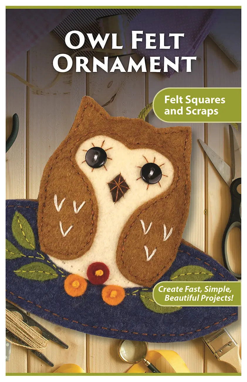 Owl Felt Ornament Pattern Pack Checker Distributor