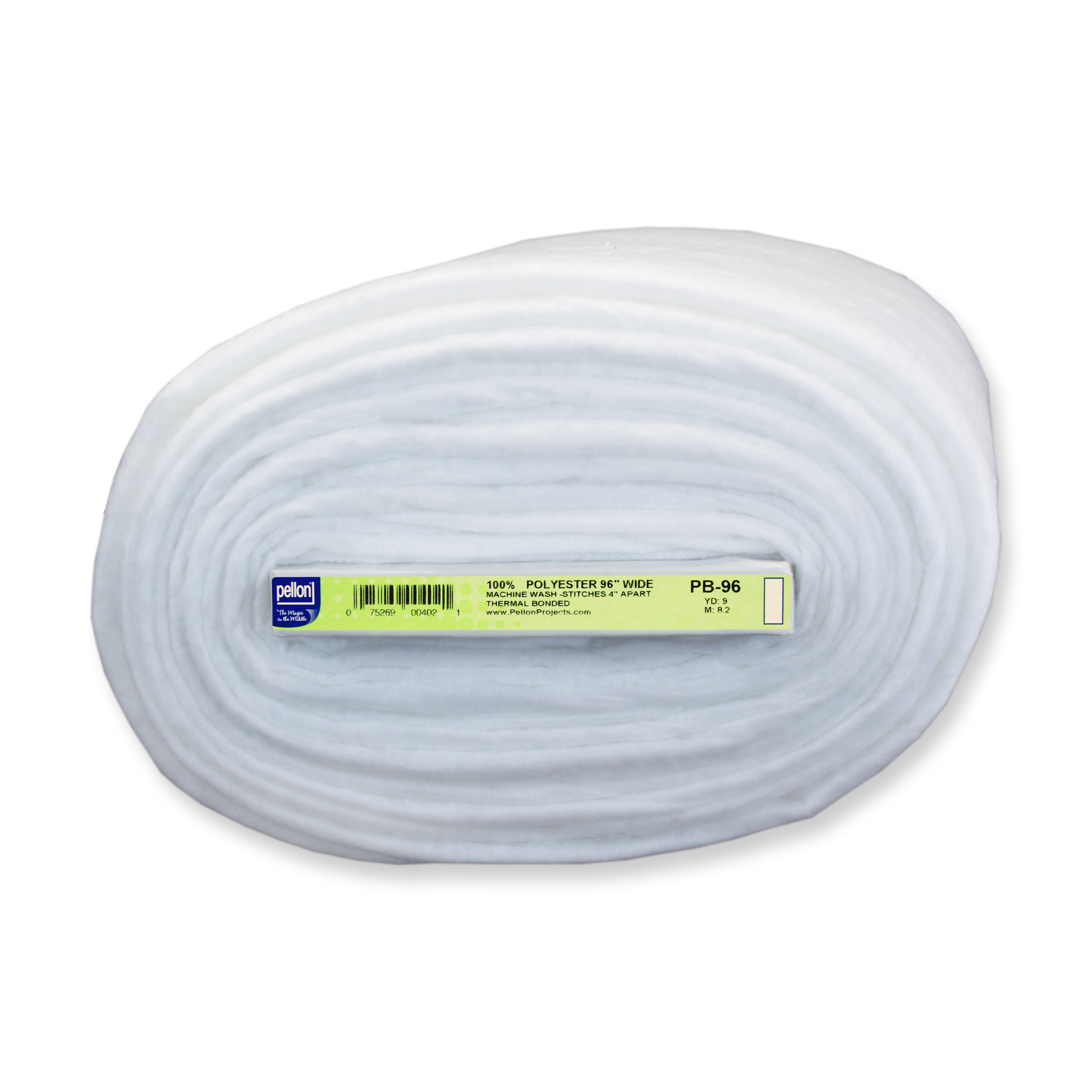 Pellon 100% polyester quilt batting roll, 90 inches wide by 9 yards, queen width