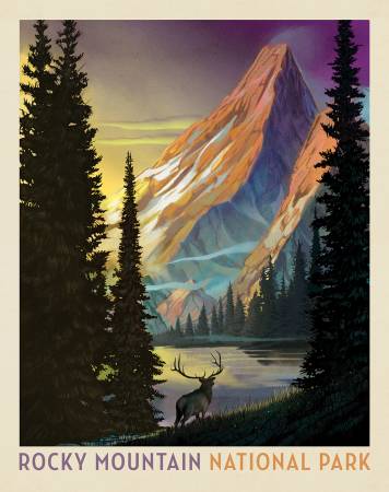 Riley Blake Rocky Mountain National Park 36 x 43 fabric poster panel