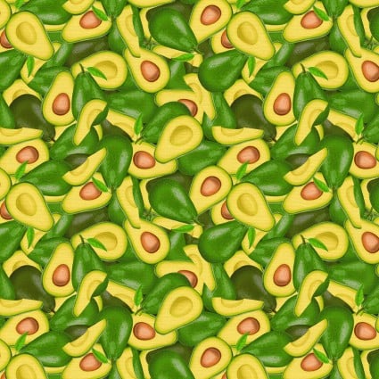 Paintbrush Studio Homestead Harvest quilting fabric in Avocado