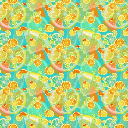 Paintbrush Studio Homestead Harvest quilting fabric in Citrus Mix