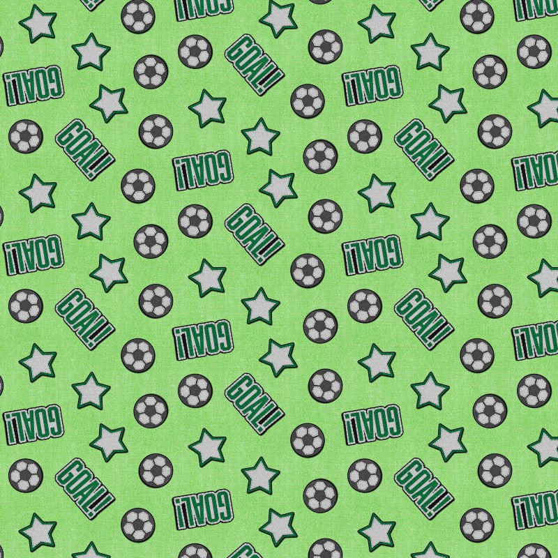 Green Patch Perfect Soccer 43"/44" Fabric Per Yard