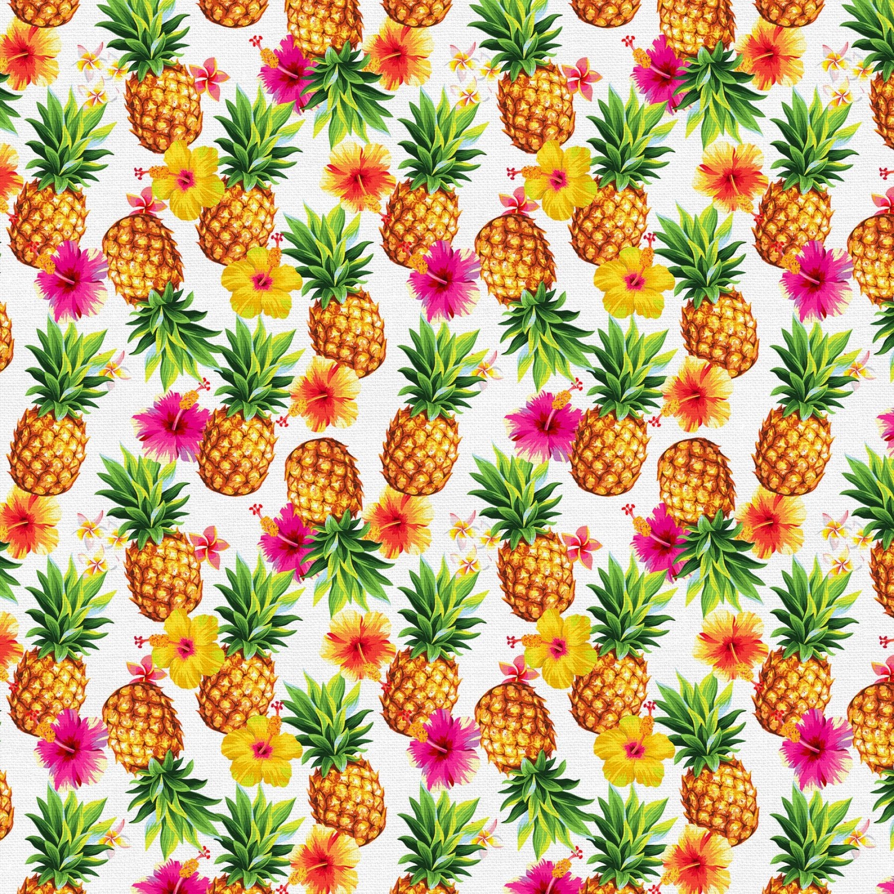 Multi Tropicana Pineapple Toss Cotton Wideback Fabric per yard EE Schenck Co