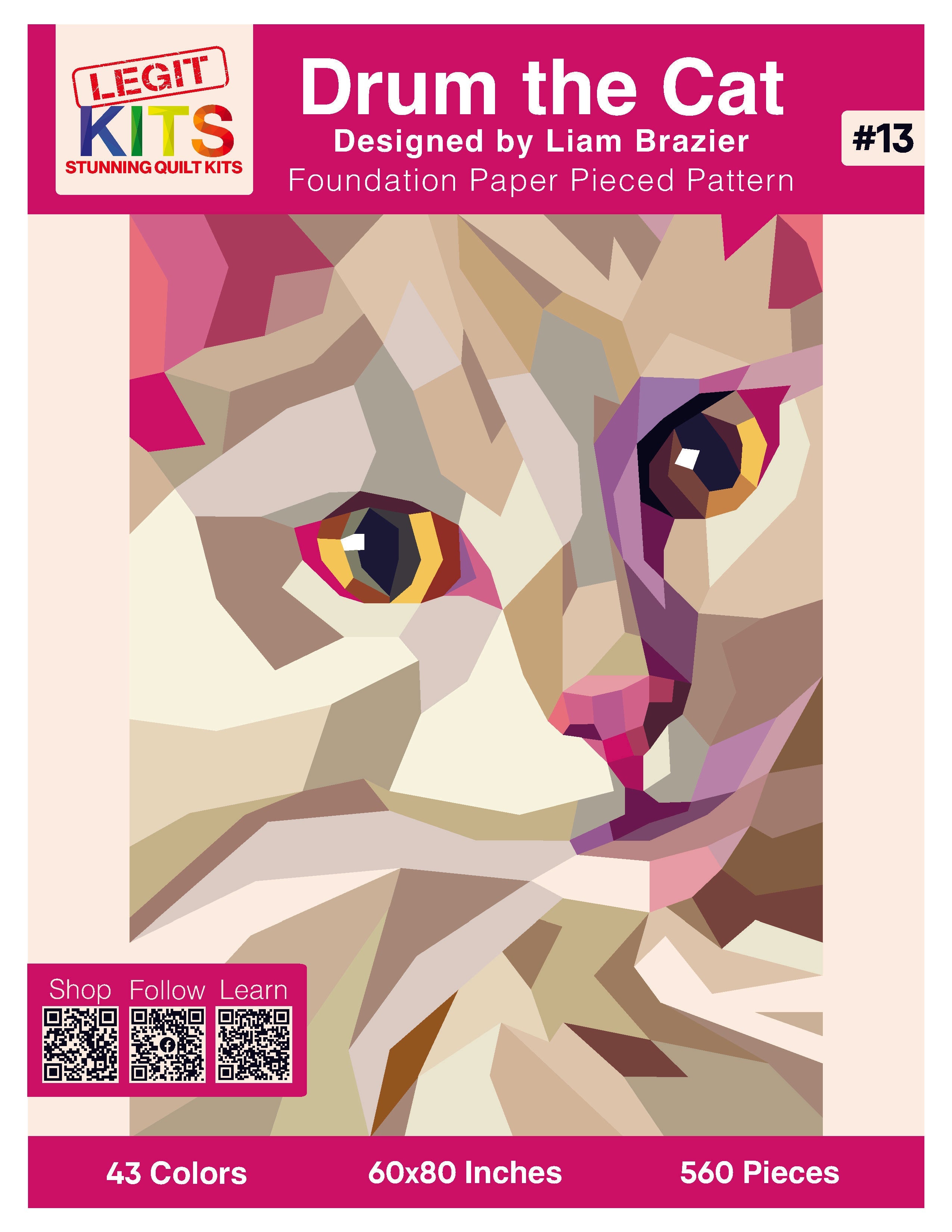 Drum the Cat Quilt Kit