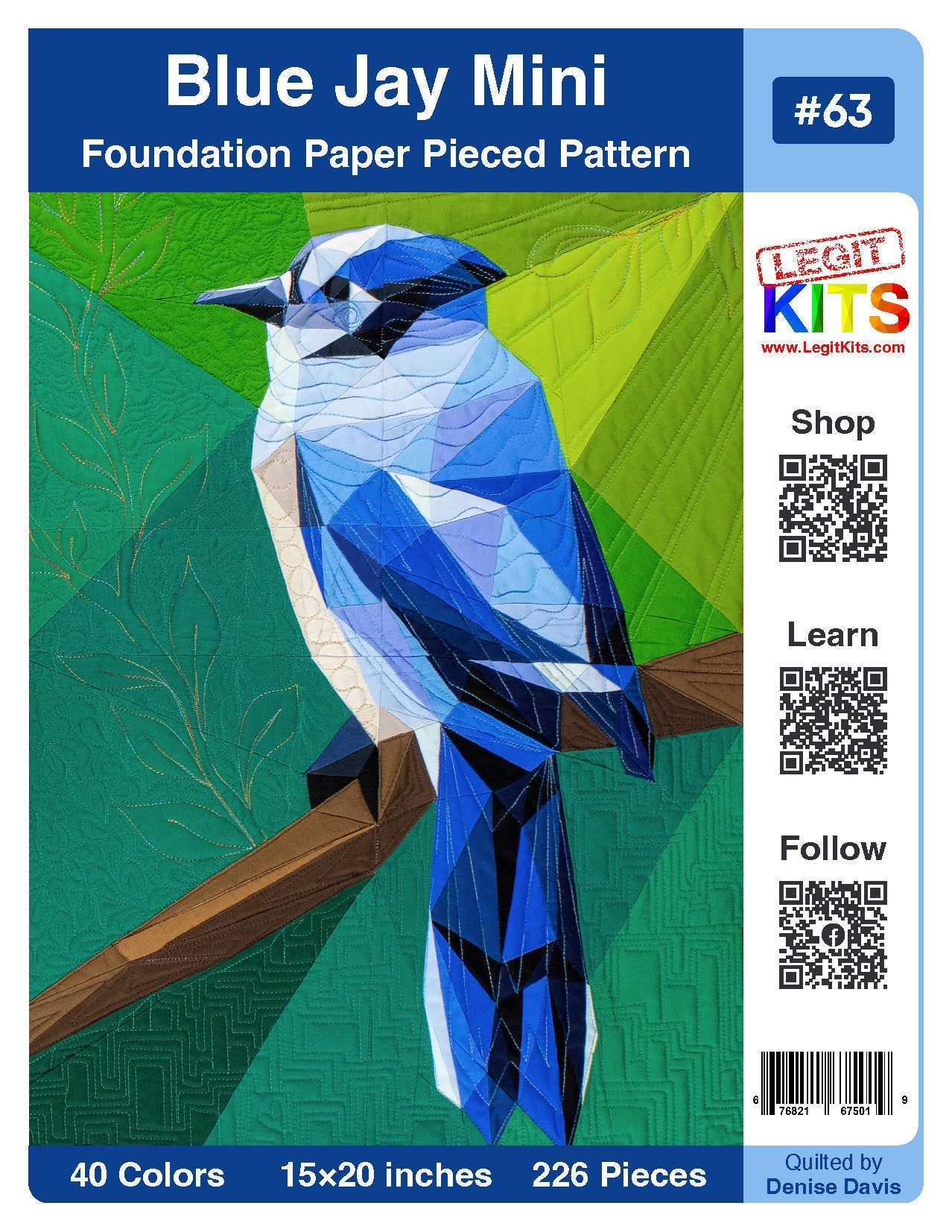 Blue Jay Mini Quilt Kit