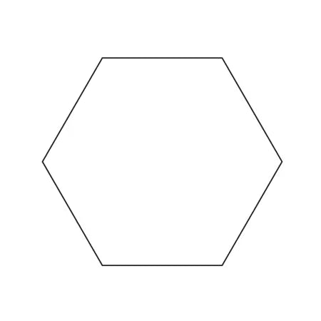 3in Hexagon Papers 100ct