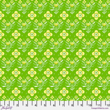Green Always Flowers What the Birds Said Cotton 44"/45" Fabric Per Yard