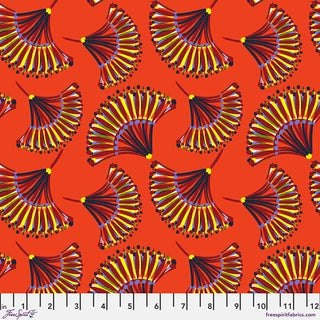 Echoes In Colour Festival Fans Sunflare Cotton 44"/45" Fabric Per Yard