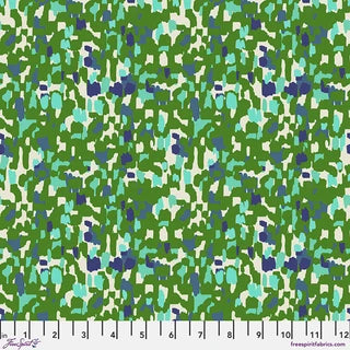 Echoes In Colour Rainforest Mist Teal Cotton 44"/45" Fabric Per Yard