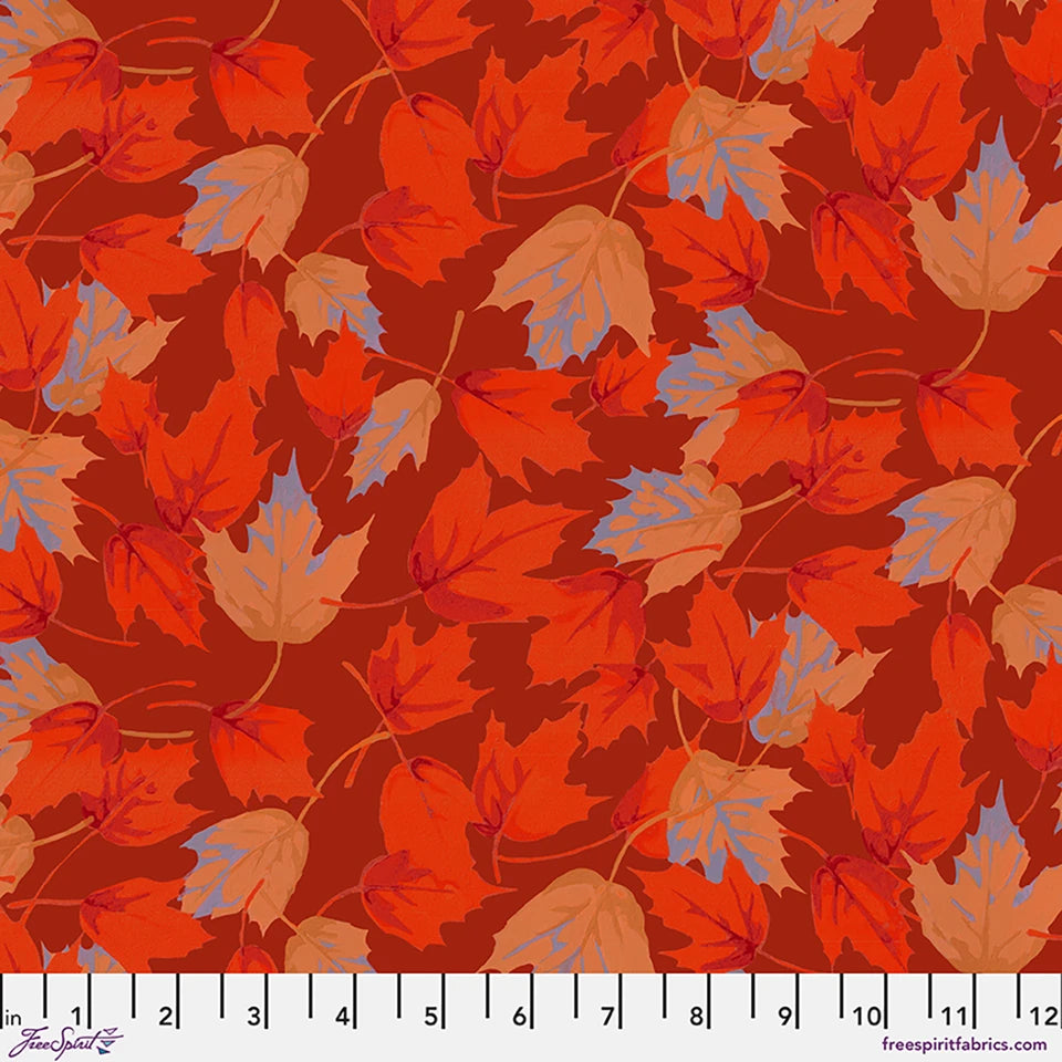 Golden Harvest Small Maple Red Cotton 44"/45" Fabric Per Yard