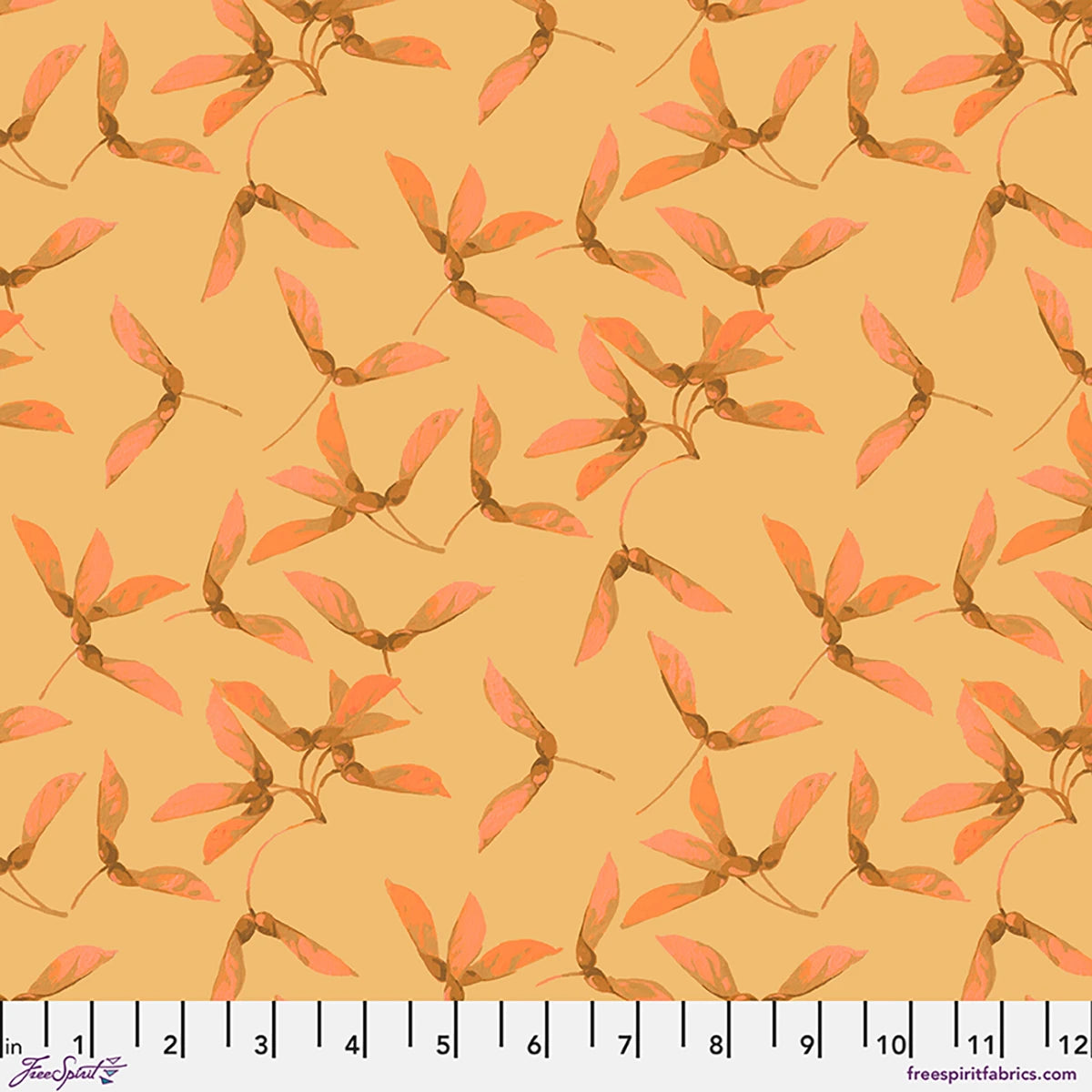 Golden Harvest Whirlygigs Straw Cotton 44"/45" Fabric Per Yard