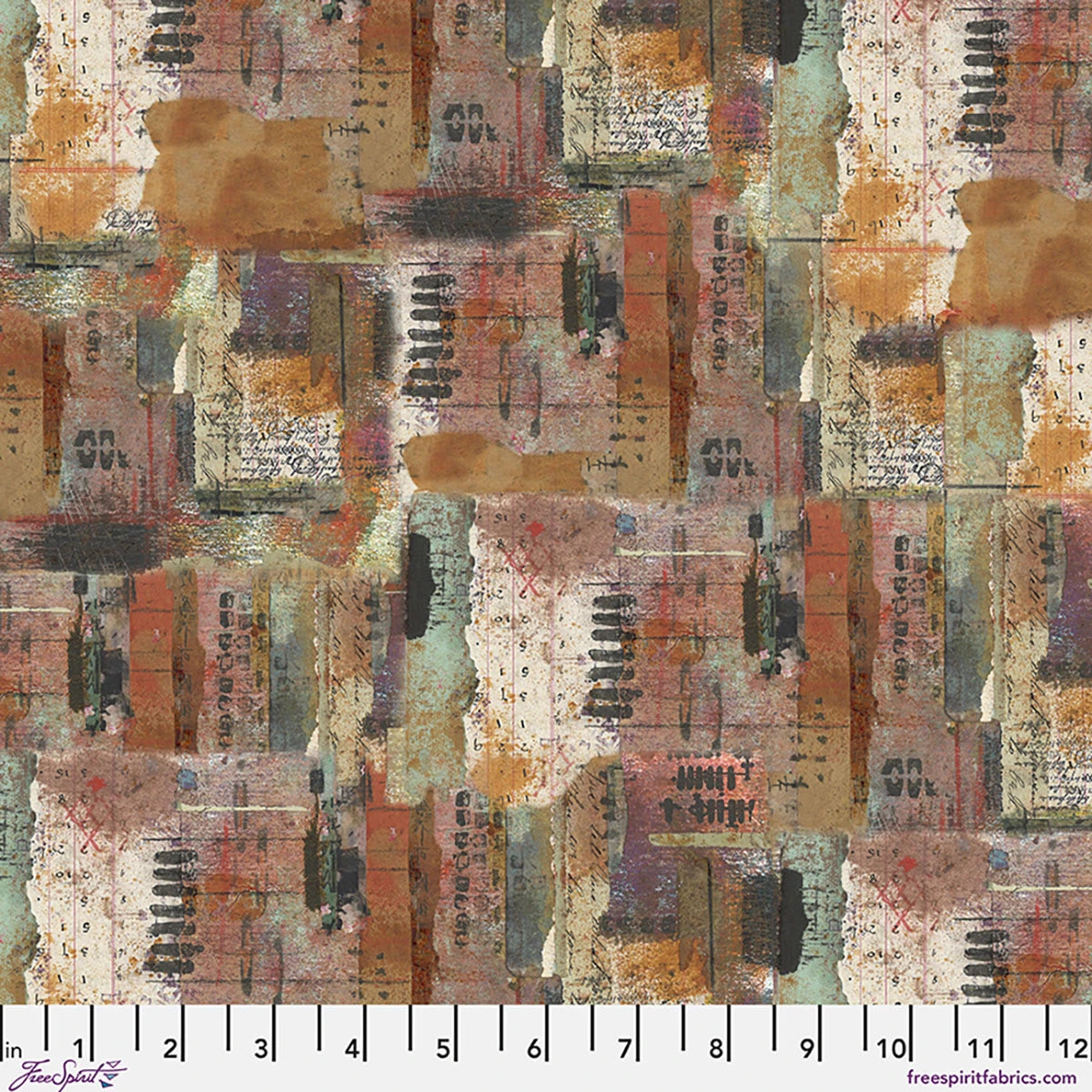 One Layer Away Desert Garden Earth Cotton 44"/45" Fabric Per Yard