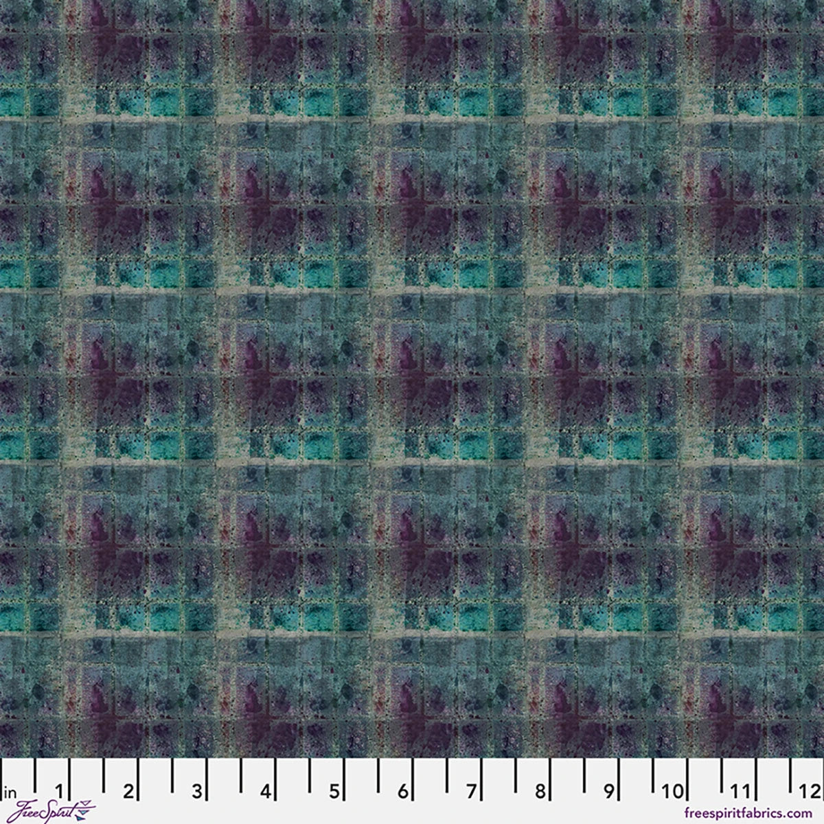 One Layer Away Jewel Plaid Galaxy Cotton 44"/45" Fabric Per Yard