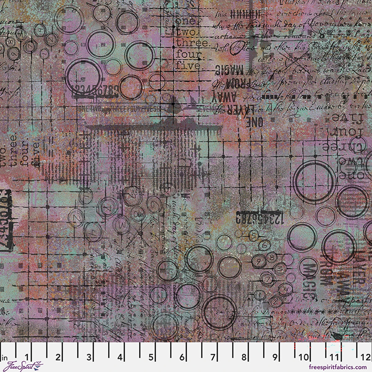 One Layer Away Overlay Lilac Cotton 44"/45" Fabric Per Yard