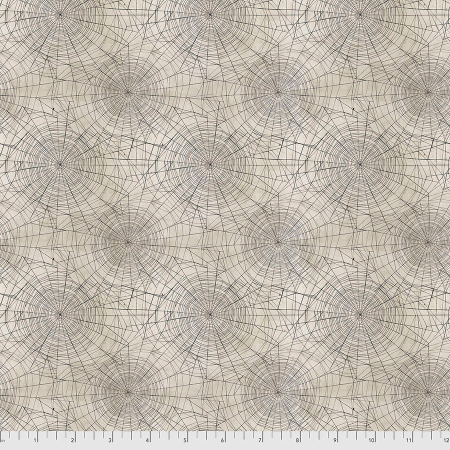 Tim Holtz Regions Beyond Cobwebs quilting cotton in Neutral