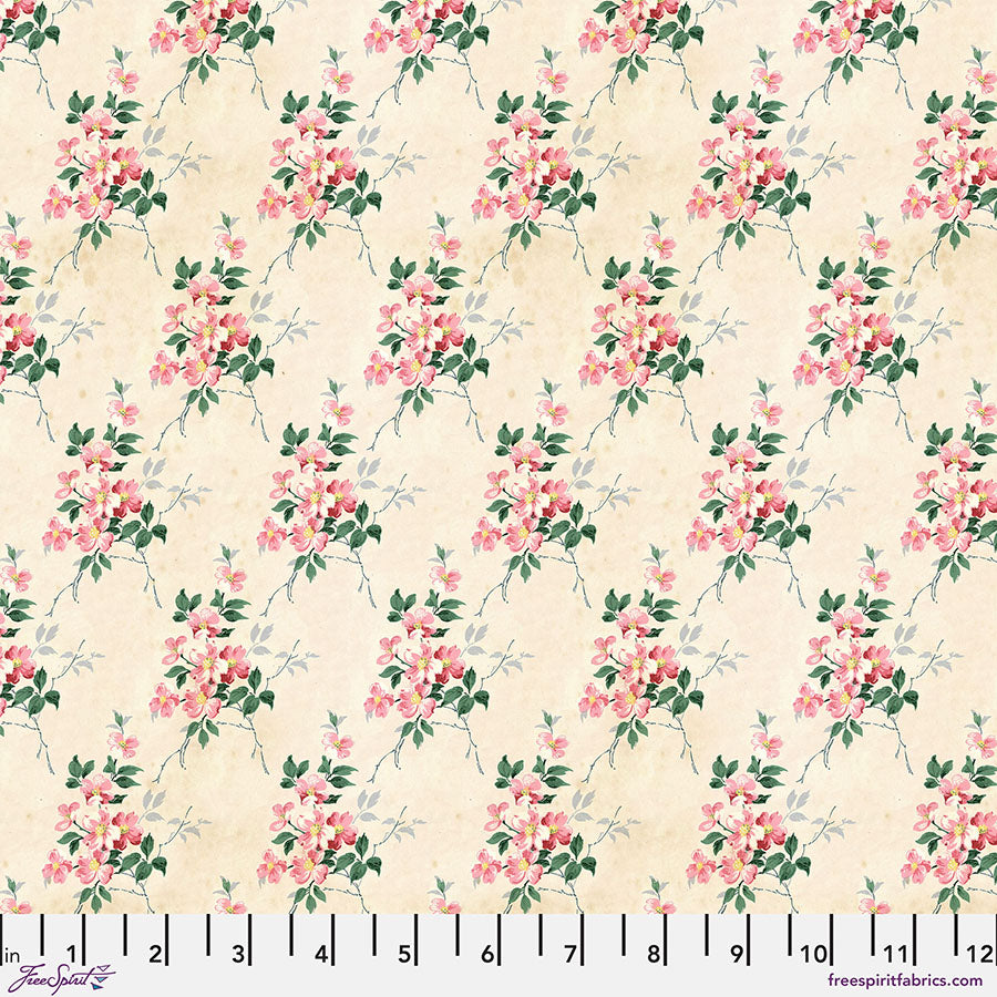 FreeSpirit Tim Holtz Palette wallpaper quilting cotton fabric in Pink
