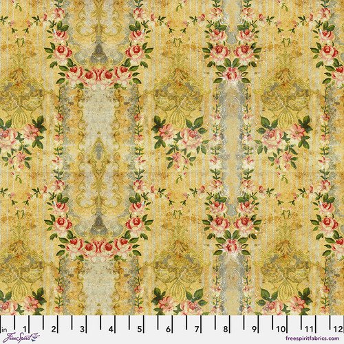 Tim Holtz Palette Wallpaper quilting cotton in Yellow