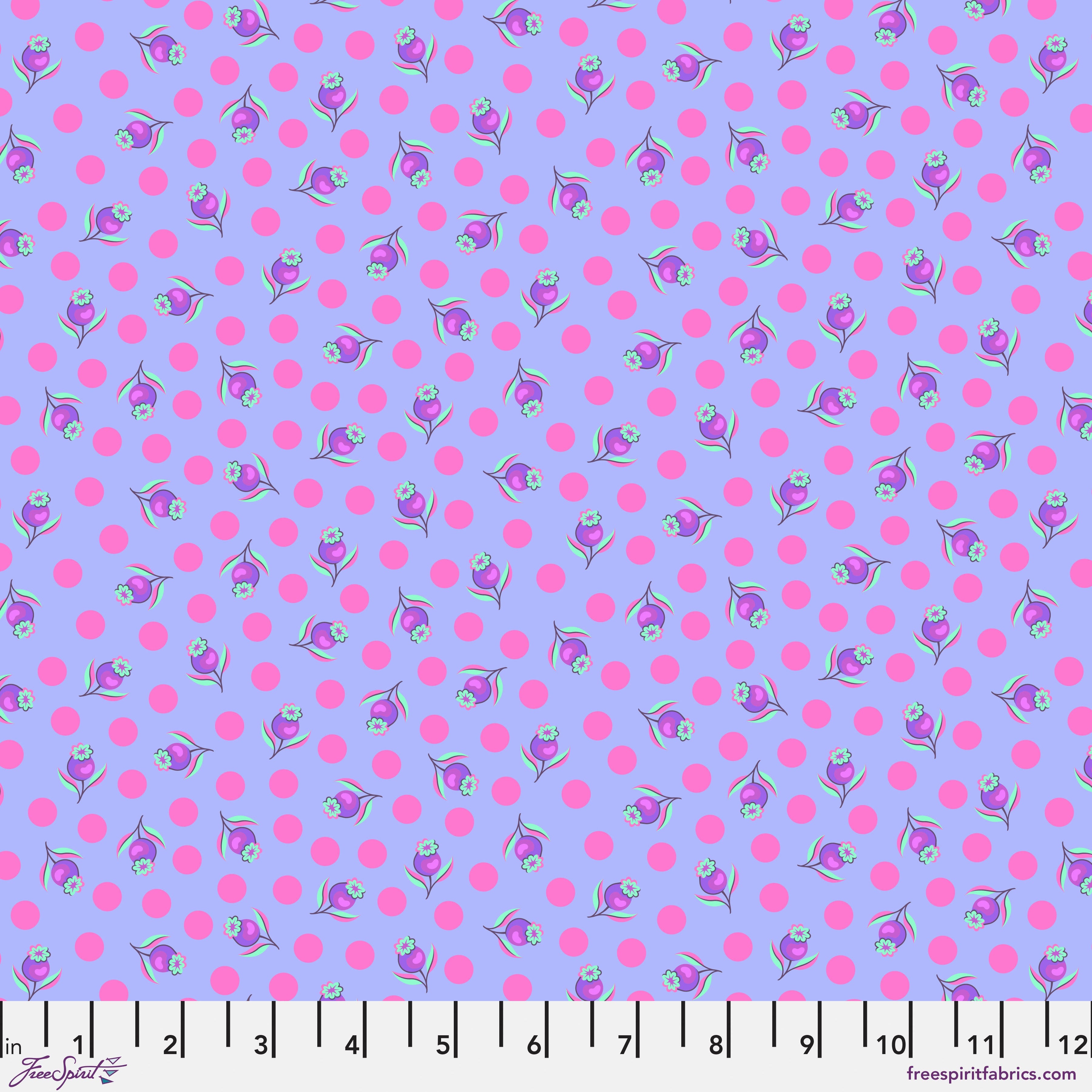 FreeSpirit Tula Pink Untamed impending bloom quilting cotton fabric in Cosmic