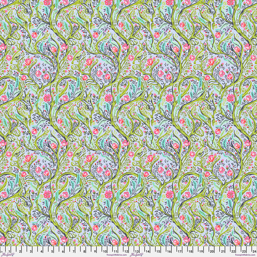 Tula Pink Full Moon Forest Branch Manager quilting fabric in Starlight