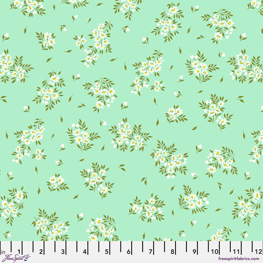Tula Pink True Colors What a Ditz quilting fabric in Spearmint