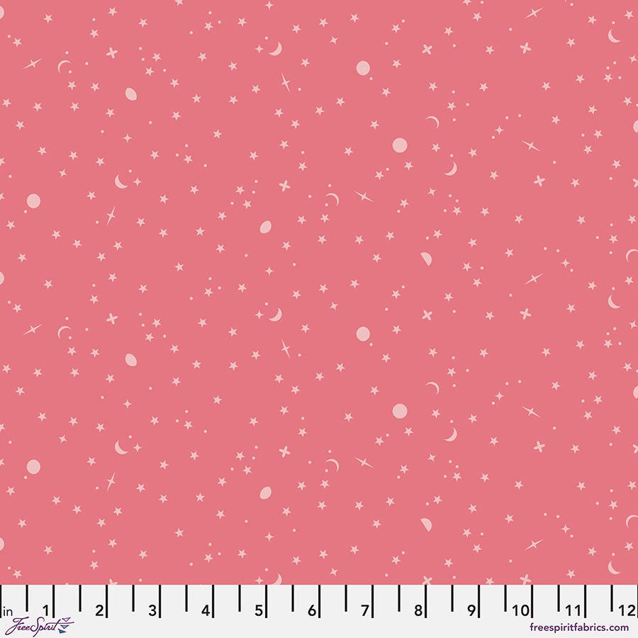 Tula Pink True Colors Space Sprinkles quilting fabric in Sunburn