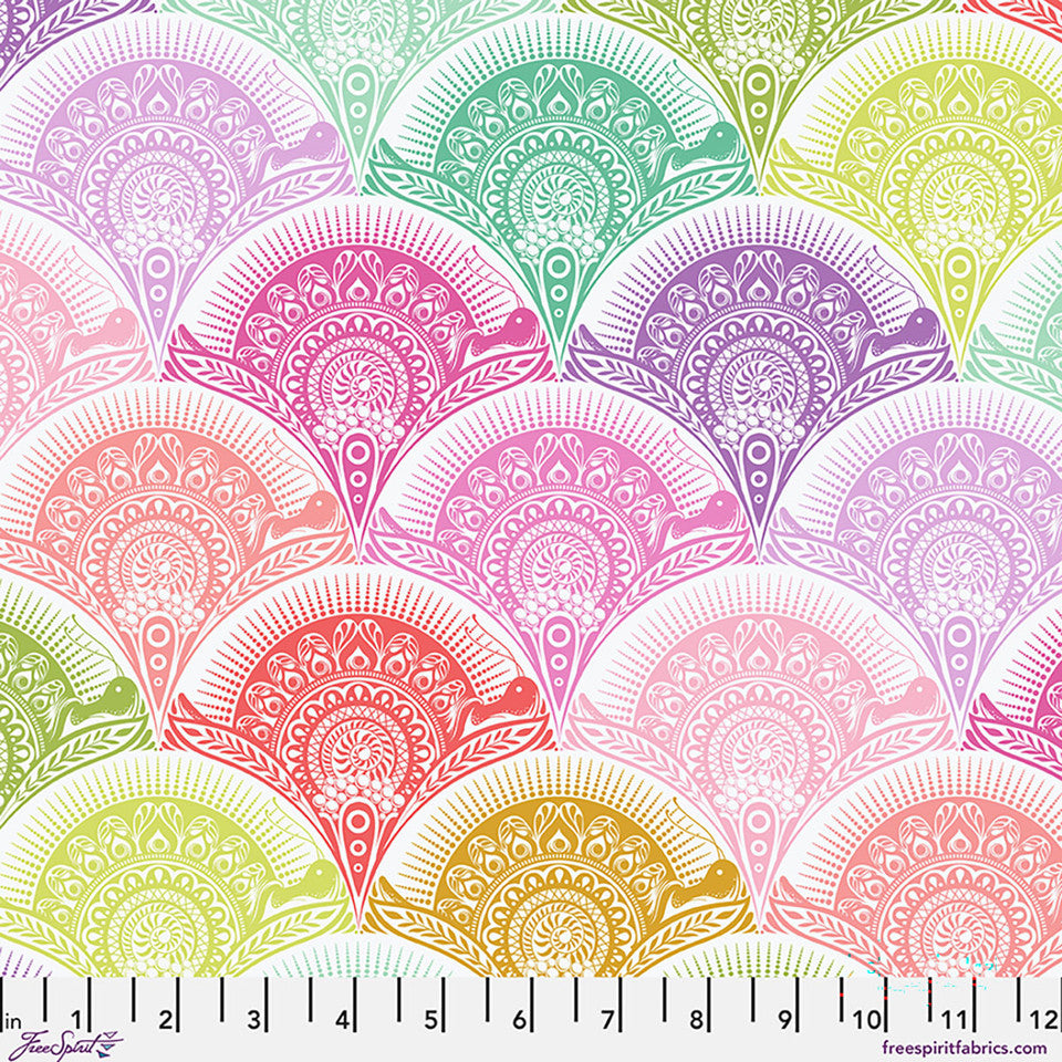 Prince Charming Déjà Vu Snail Scallop Sugarrush 44"/45" Cotton Fabric Per Yard