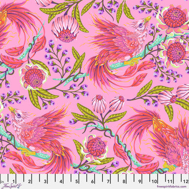 Legendary Hot Wings Wild Orchid 44"/45" Cotton Fabric Per Yard