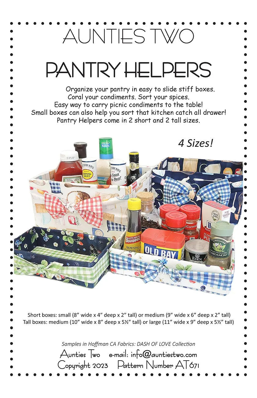 Pantry Helpers - Linda's Electric Quilters