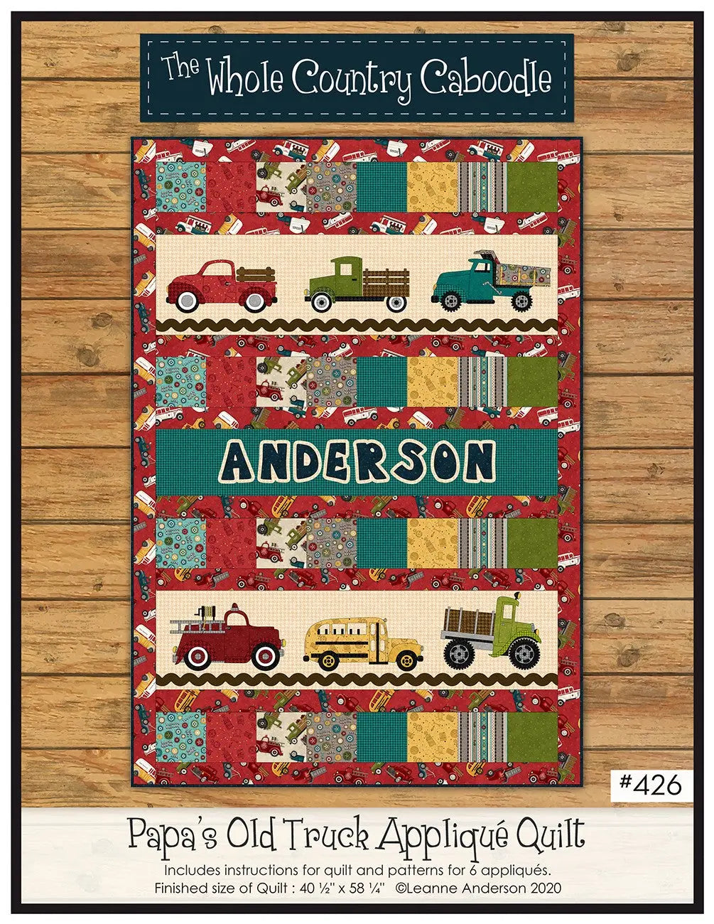 Papa's Old Truck Applique Quilt - Linda's Electric Quilters