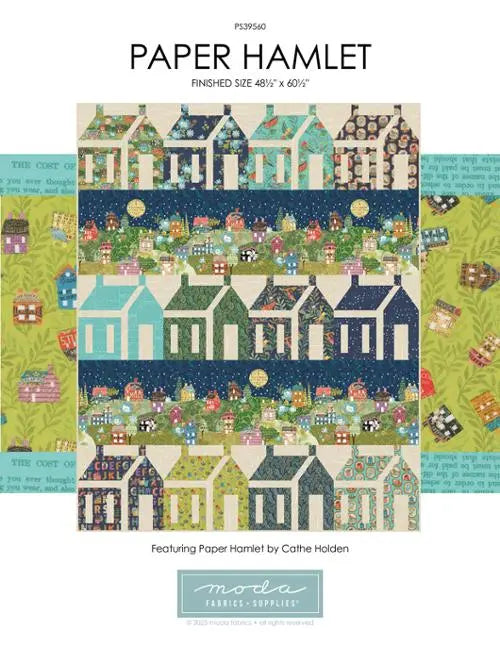 Paper Hamlet Quilt 48 1/2" x 60 1/2" Project Sheet United Notions