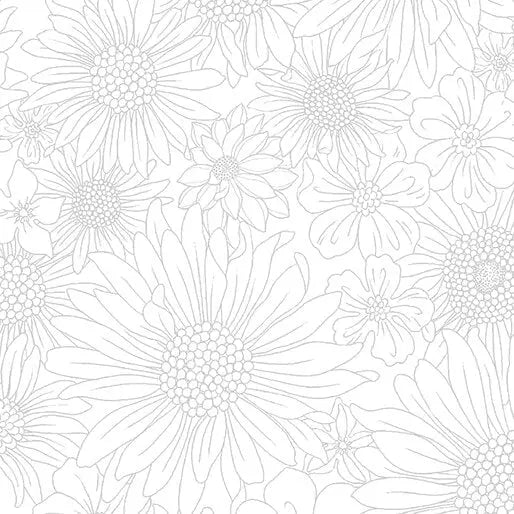 Paradise Park - The Gazebo - White 44" / 45" Fabric Per Yard The Fabric Company
