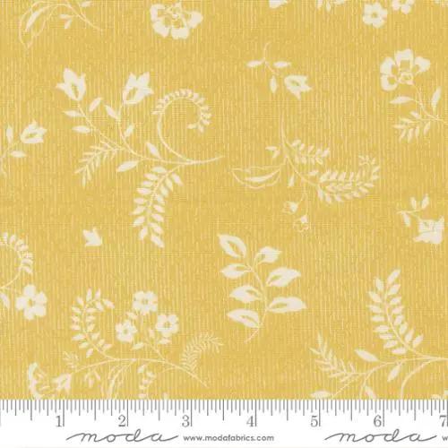 Parlor Boho Flowers Maize Cotton 44"/45" Fabric Per Yard Moda Fabrics & Supplies