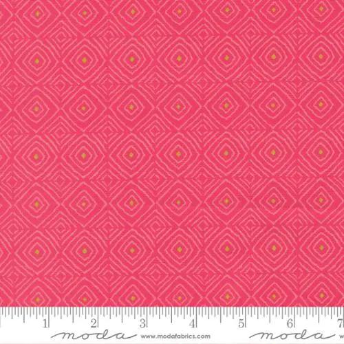 Parlor Diamonds Azalea Cotton 44"/45" Fabric Per Yard Moda Fabrics & Supplies