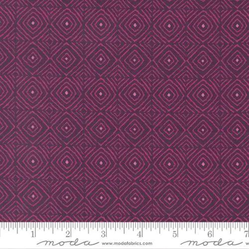 Parlor Diamonds Plum Cotton 44"/45" Fabric Per Yard Moda Fabrics & Supplies