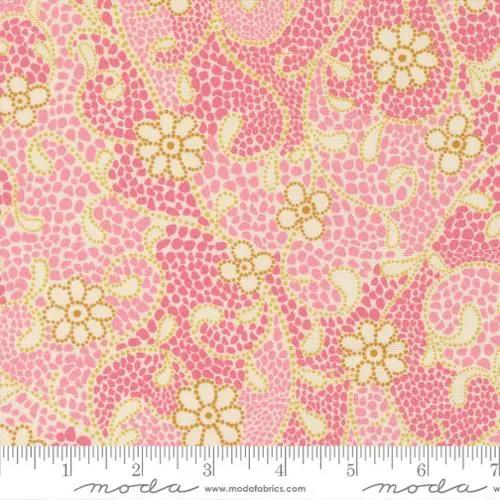 Parlor Good Vibes Only Cream Cotton 44"/45" Fabric Per Yard Moda Fabrics & Supplies