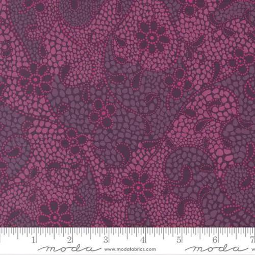 Parlor Good Vibes Only Plum Cotton 44"/45" Fabric Per Yard Moda Fabrics & Supplies