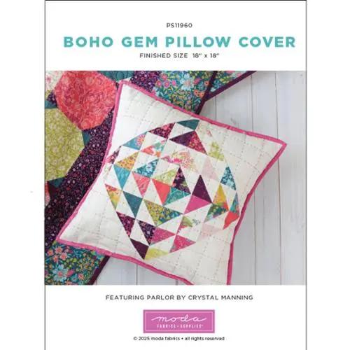 Parlor Project Sheet - Boho Gem Pillow Cover 18" x 18" United Notions