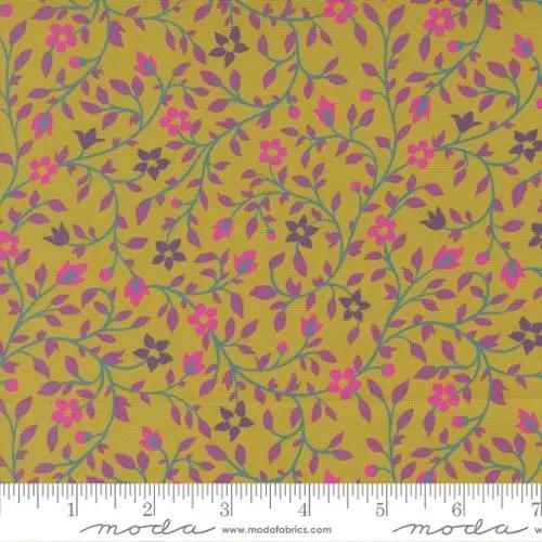 Parlor Serenity Pesto Cotton 44"/45" Fabric Per Yard Moda Fabrics & Supplies